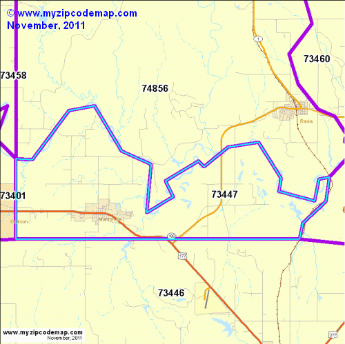 map of 73447