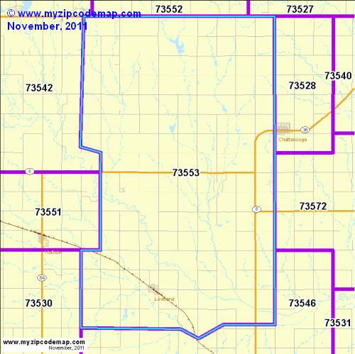 map of 73553