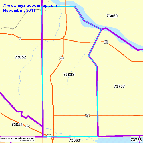 map of 73838