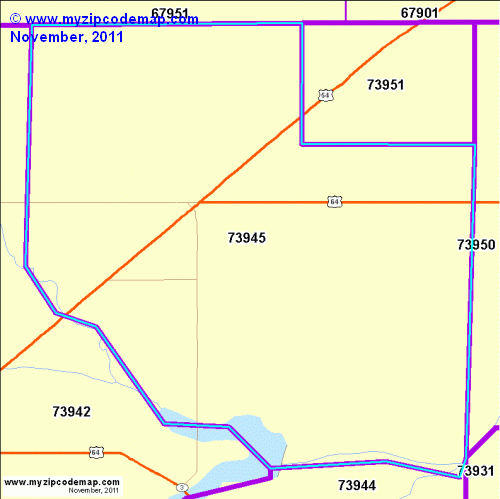 map of 73945