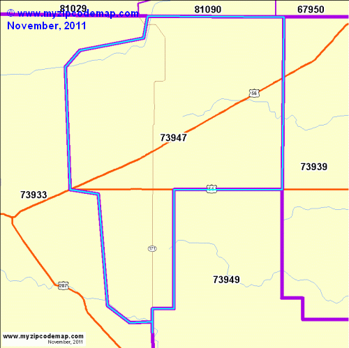 map of 73947