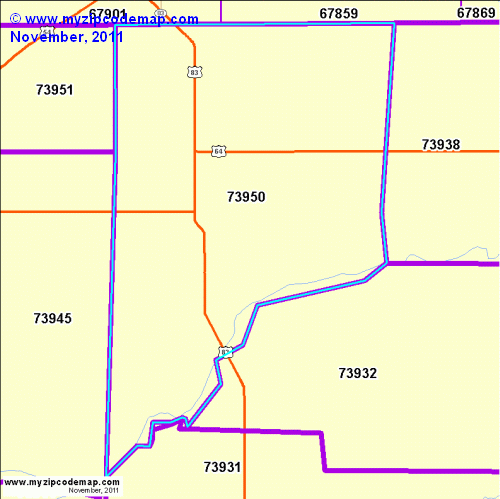 map of 73950
