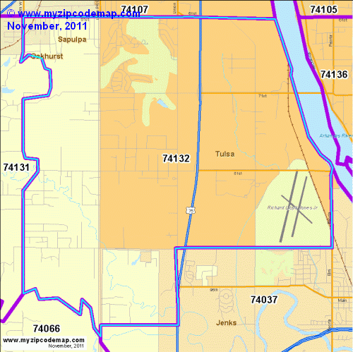map of 74132