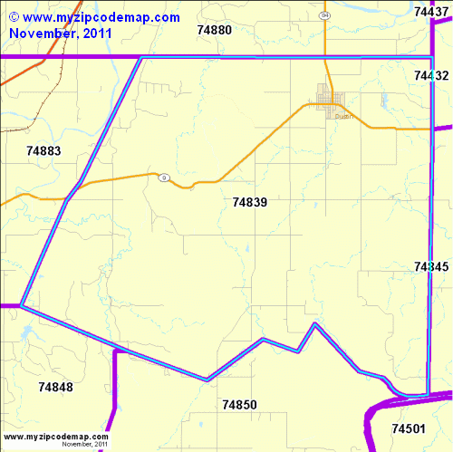 map of 74839
