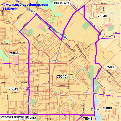 map of 75040