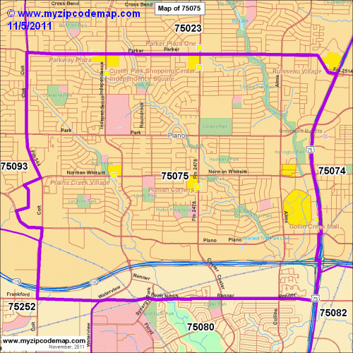 map of 75075