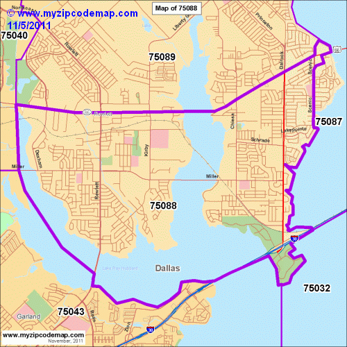map of 75088