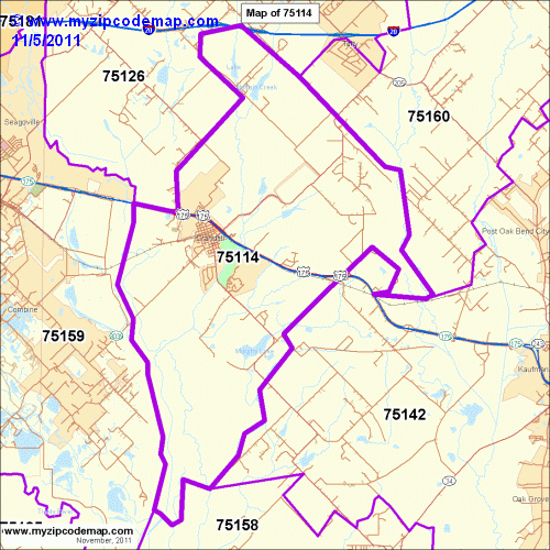 map of 75114