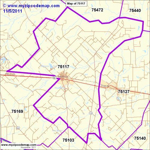 map of 75117