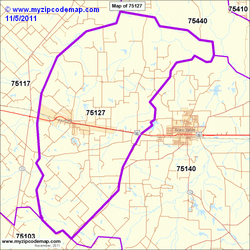 map of 75127