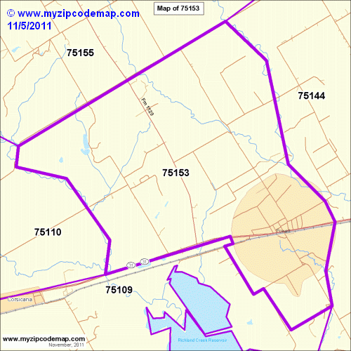 map of 75153