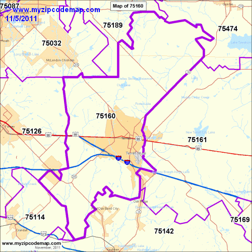 map of 75160