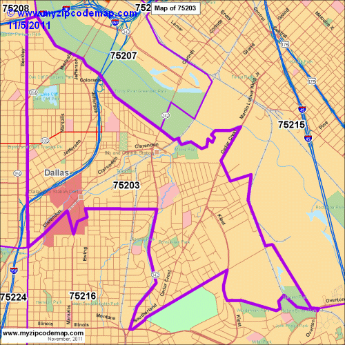 map of 75203