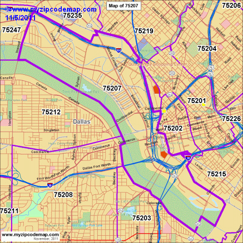 map of 75207