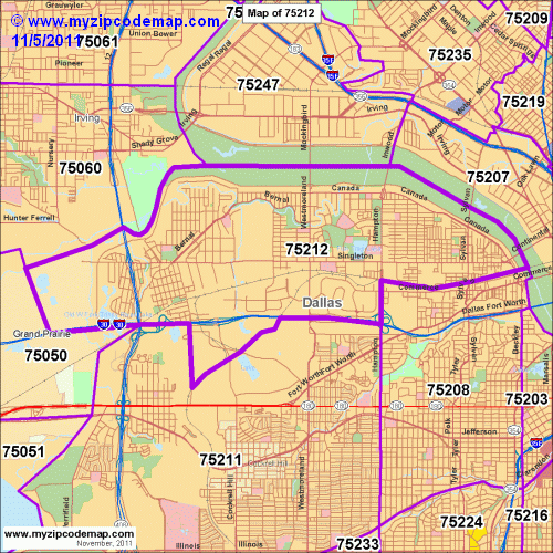 map of 75212