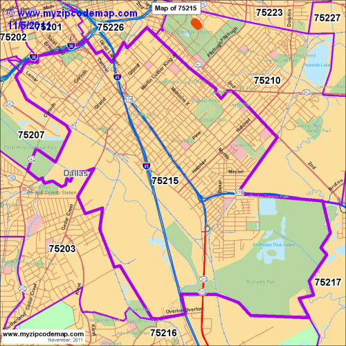 map of 75215