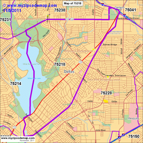 map of 75218