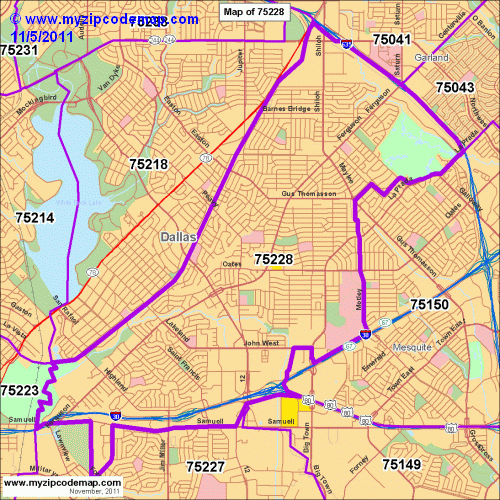 map of 75228