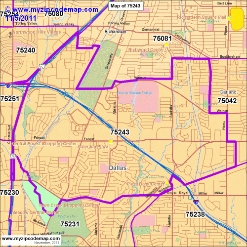 map of 75243