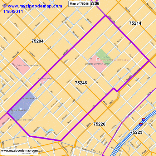 map of 75246