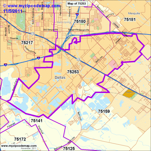map of 75253