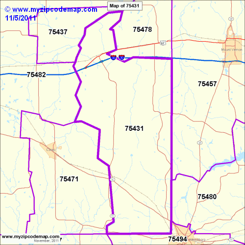 map of 75431