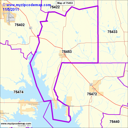 map of 75453
