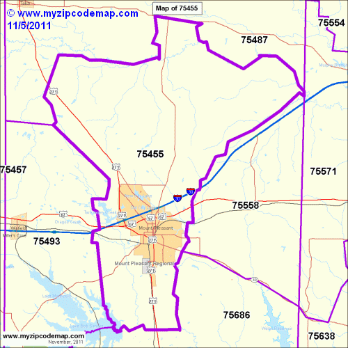 map of 75455