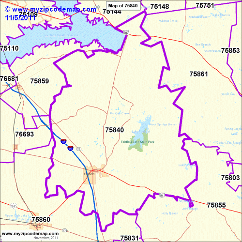 map of 75840