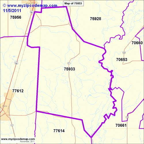 map of 75933