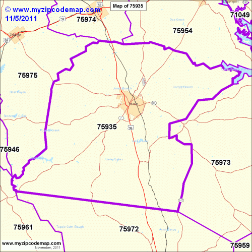 map of 75935