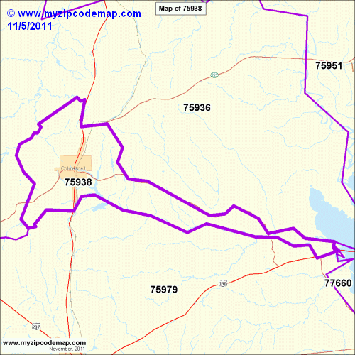map of 75938