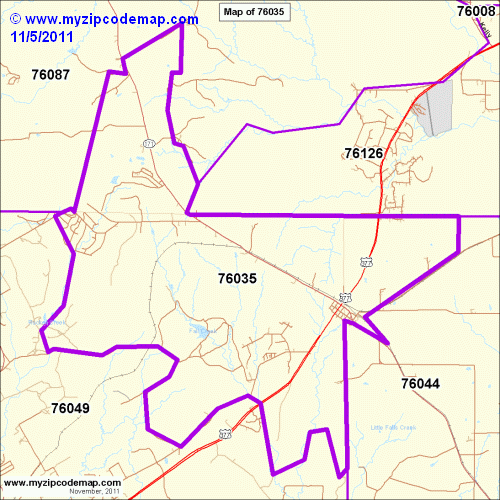 map of 76035