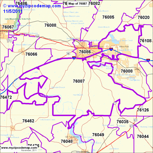 map of 76087