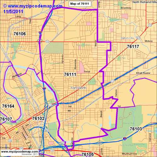 map of 76111