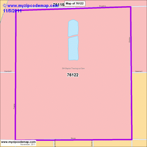 map of 76122