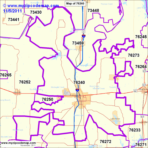 map of 76240