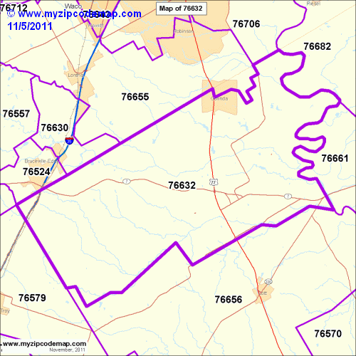 map of 76632