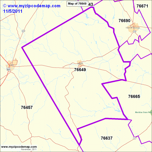 map of 76649