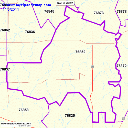 map of 76852