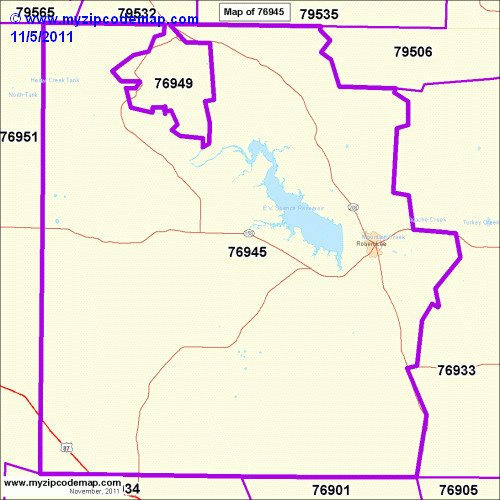 map of 76945