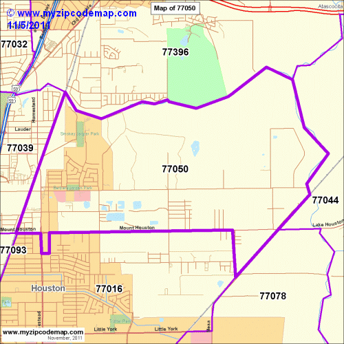 map of 77050