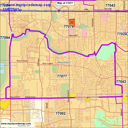map of 77077