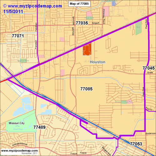 map of 77085