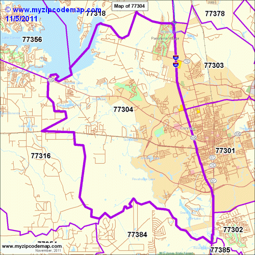 map of 77304