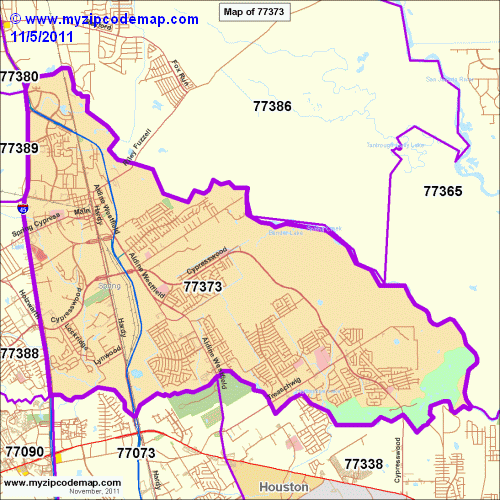 map of 77373