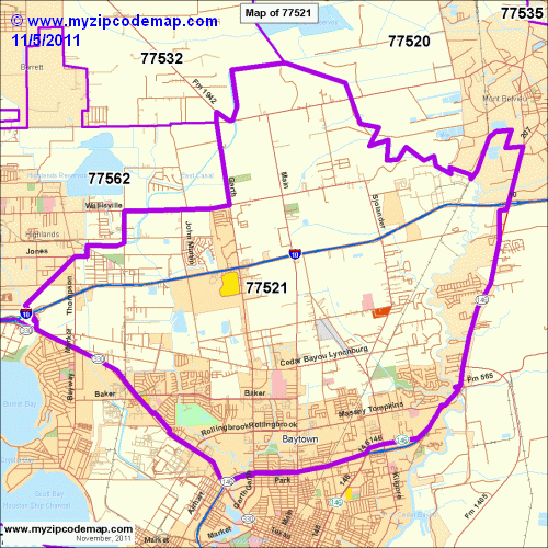 map of 77521