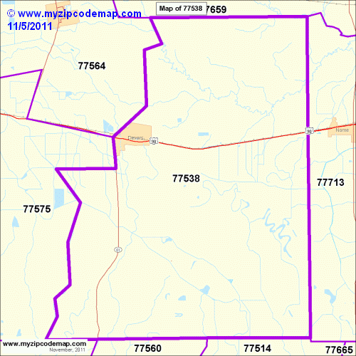map of 77538