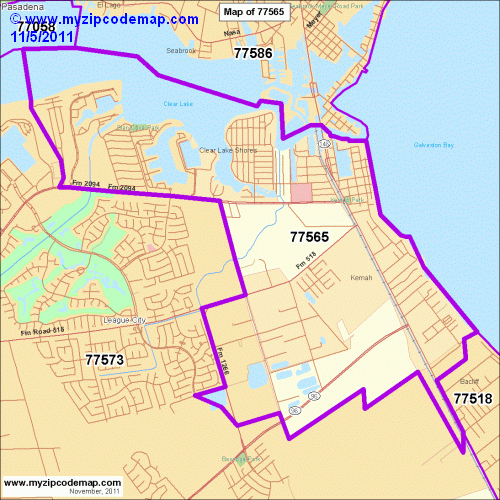 map of 77565