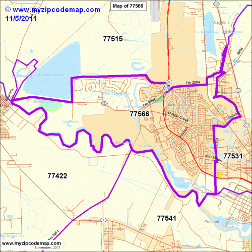 map of 77566